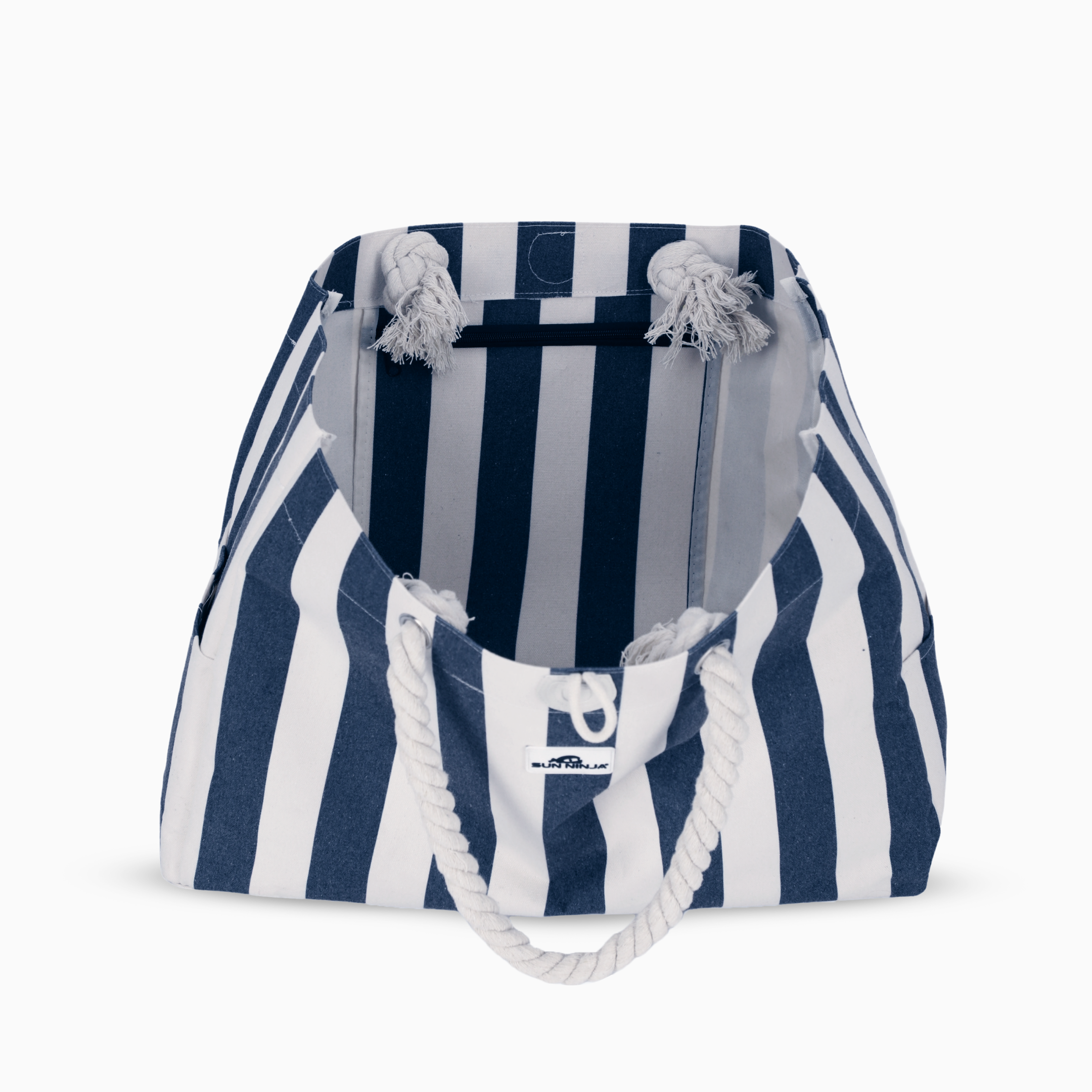 Canvas Tote Navy Stripe